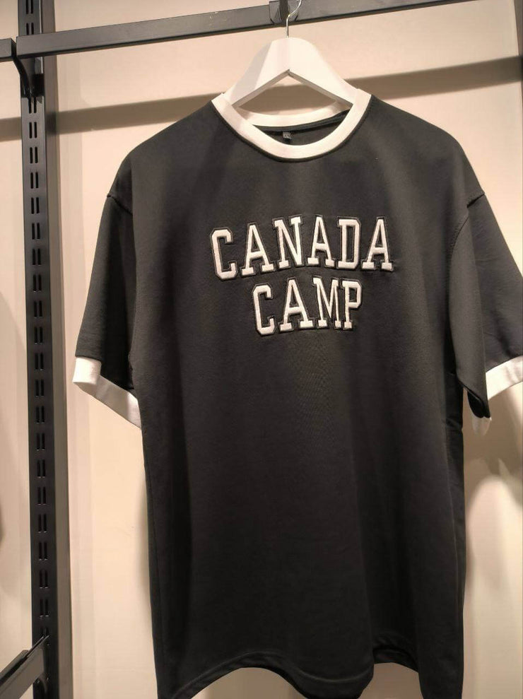 ⁨تيشرت  CANADA CAMP - اسود 2047⁩