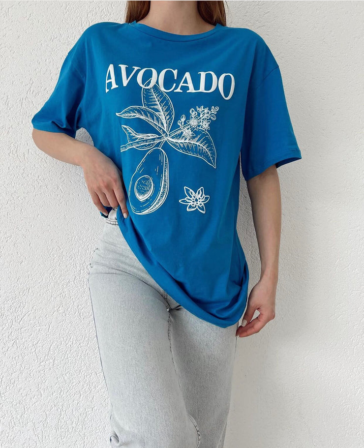 ⁨⁨⁨⁨⁨تيشيرت Avocado- ازرق⁩⁩⁩⁩⁩⁩⁩⁩⁩⁩⁩⁩⁩⁩⁩