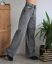 ⁨⁨⁨⁨⁨⁨ جينز فضفاض grey رصاصي -  Baggy jeans⁩⁩